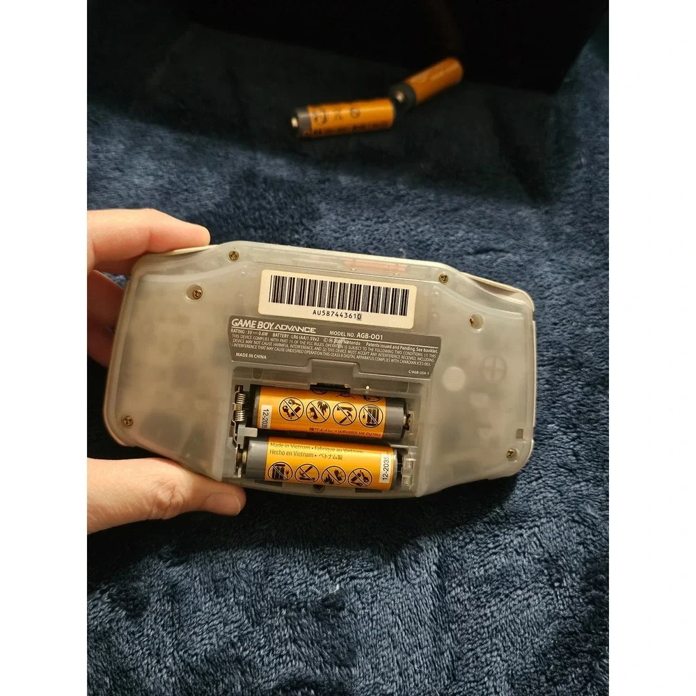 Nintendo Game Boy Advance, specifically in the translucent 